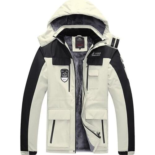 Winter Plus Velvet Thicke Jacket Men Coat Windproof Waterproof Parka Casual Fashion Keep Warm Men Clothing Plus Size 8xl Jackets