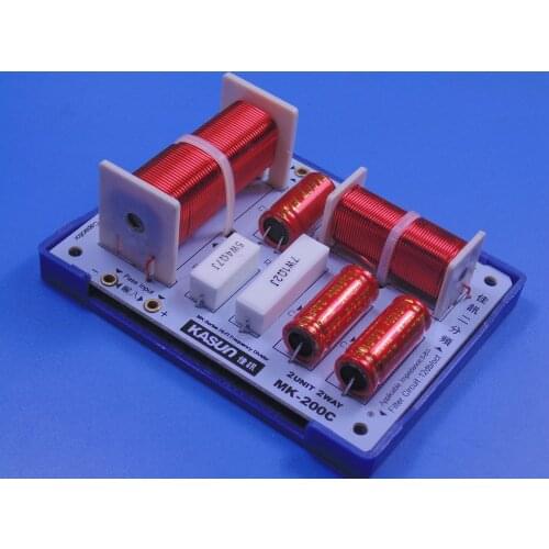 2pcs KASUN MK-200C 2 Way 2 Unit 160W Hi-Fi Audio Speaker Frequency Divider Crossover Filter