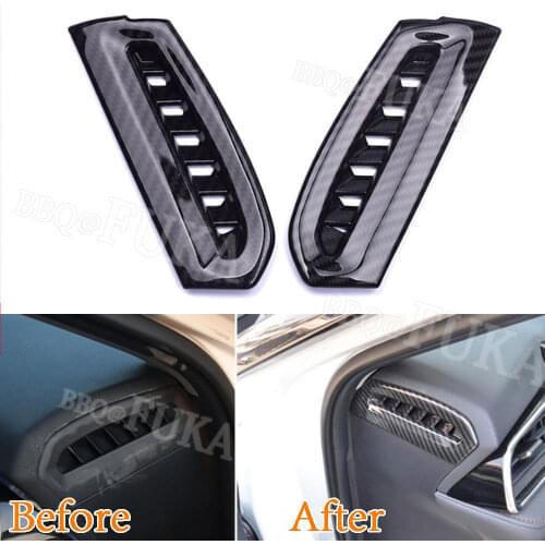 2pcs/set Car Inner Front Dashboard Side Air Vent Outlet Cover Trim Decal Fit For Toyota Camry 2018 Car Styling Accessories Cover