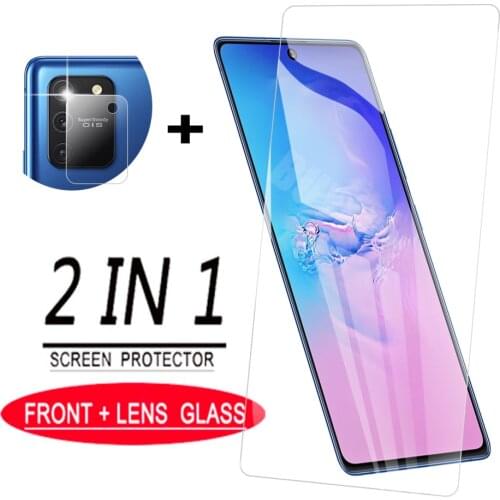 2in1 Screen Film Glass For Samsung Galaxy S10 lite Screen Protection on for Samsung Note 10 lite Premium HD Protective Glass