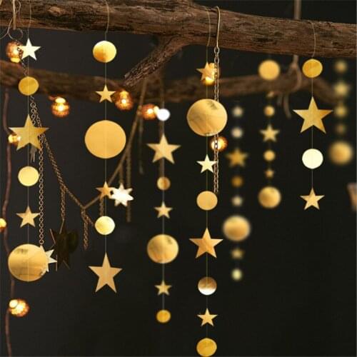 4M Twinkle Star Paper Garland Merry Christmas Decorations for Home New Year 2021 Noel ChristmasTree Ornaments Kerst 2020 Navidad