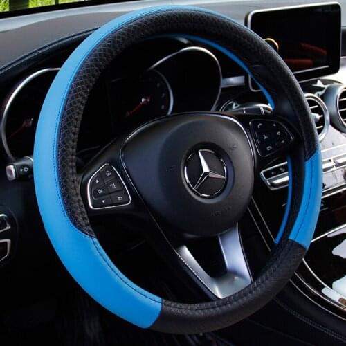 Car Steering-wheel Cover Car-styling Anti-catch Holder Protor Sport Auto Steering Wheel Covers Anti-Slip PU Leather