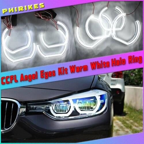 For BMW 3 Series E90 E92 E93 M3 Coupe and cabriolet 2007-2013 Car styling High Quality DTM Style White Crystal LED angel eyes