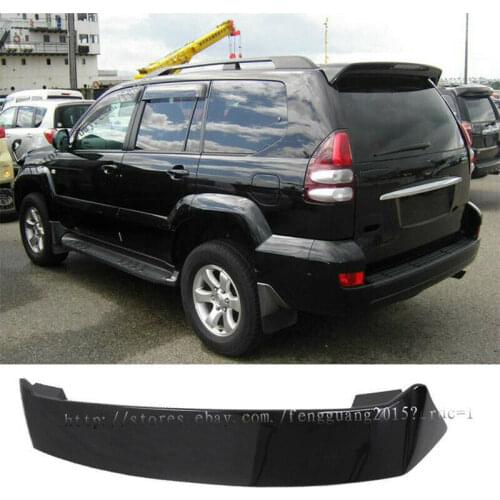 For Toyota Land Cruiser Prado FJ120 2003-2009 Black paint Spoiler Wing With LED