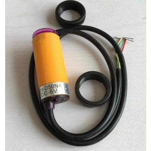 Infrared Obstacle Avoidance Photoelectric Sensor E18-D50NK DC-5V M18 3wires diffuse reflection Proximity Switch
