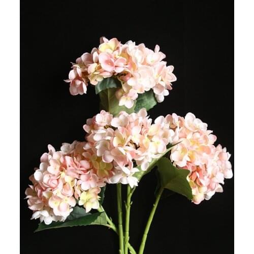 Artificial flower hydrangea home decoration wedding bouquet flower bride bouquet road lead silk fake flower wall Christmas gift