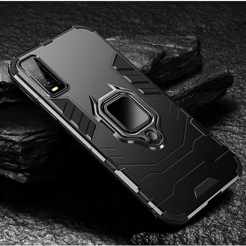 Armor Ring Bracket Shockproof Case For Vivo X60 Pro Plus Y51 Y31 Y12 Y15 Y17 Y19 U3X V17 v20 SE IQOO 5 7 NEO3 X50 Y52S Y20 y50