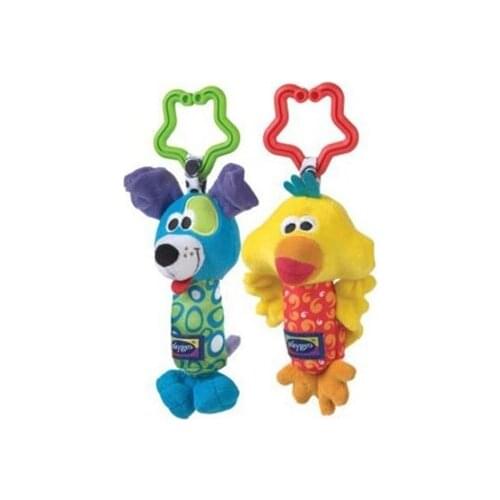 Newborn Bed Appease Toy Baby Sleep Cartoon Animal Plush Handbell Bedside Bell Bed Hanging Baby Stroller Toys