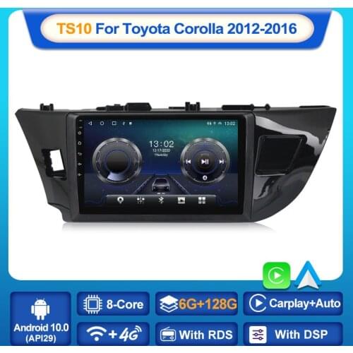 MEKEDE Android10.0 2Din IPS For Toyota Corolla Ralink 2012-2016 4G Net Wifi Car Radio Multimedia Video Player GPS Navigation DVD