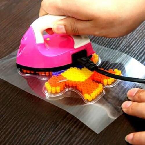 2 new 15*15CM reusable thermal stability iron papers for Perler magnetic bead fuse beads