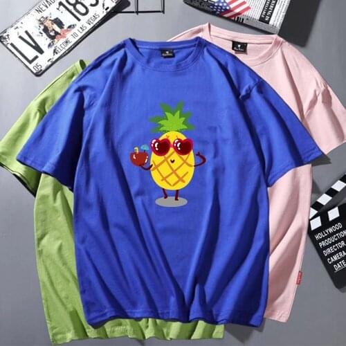Pineapple Clothing Korean Style Women T-shirt Harajuku T Shirt Women Cute Tumblr Tops T Shirt for Girls Streetwear Ulzzang