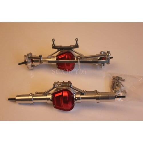 Complete Alloy Front And Rear AXLE For 1/10 Rc Crawler SCX10 RC4WD D90
