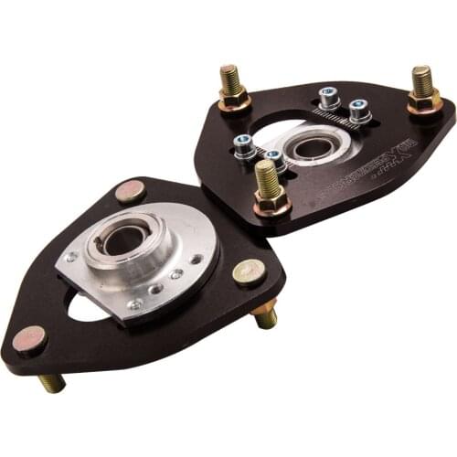 Camber Plates For Nissan S13 S14 Silvia 180SX 200SX 240SX 89-98 Top Mount Front Pair Top Mount Camber Plate Coilovers Strut