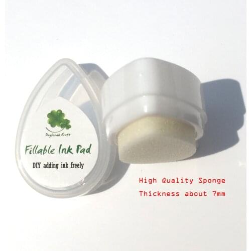 20pcs water drop empty ink pad for your self filling ink