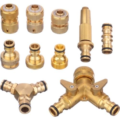 10 Type Threaded Connectors Garden Hose Tap Connector Garden Water Pipe Adapter for Garden Watering Irrigation System