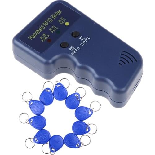 125KHz handheld RFID writer/ copier/ readers/ duplicator with 10pcs id tags