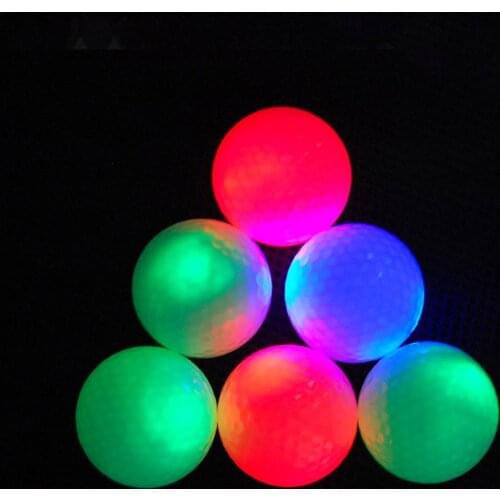 42.6 Mm Luminous Flashing Golf Ball Led Golf Balls For Night Training High Hardness Synthetic Rubber Material For Golf Practice