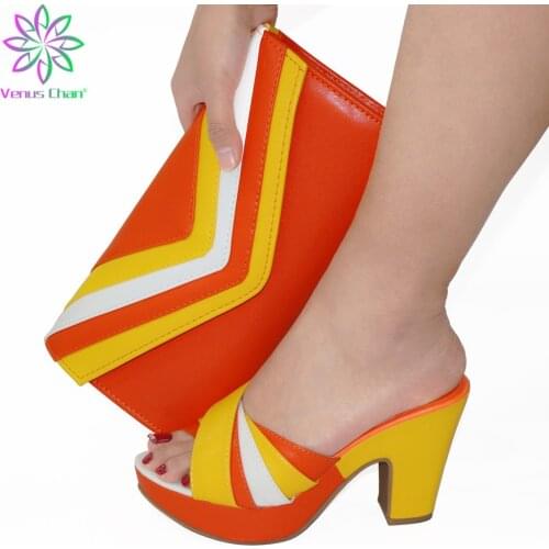 Italian Shoes with Matching Bags High Quality Nigerian Women Party Pumps High Heels Nigerian Matching Shoes and Bag Sets Party