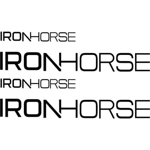 Vinyl Sticker For IRONHORSE BIKE FRAME Decor , Bicycle Remoable Self-adhesive Art Decals For IRON HORSE