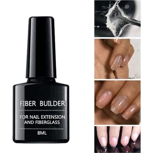 1pc Fiber Bulider Nail Gel Quick Building Repair Broken UV Nail Nail Off Art Extend Tools Tips Long Soak Nails Gel Lasting G2S7