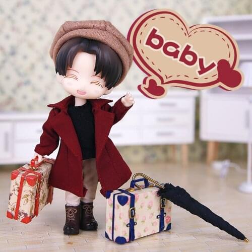 1PCS Obitsu11 OB11 GSC 1/12 BJD doll clothes coat Windbreaker 3 colors Mini doll clothes handsome doll clothes accessories