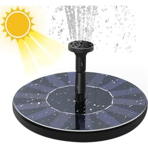 16CM Floating Solar Fountain Garden Water Fountain Pool Pond Decoration Solar Panel Powered Fountain Water Pump Garden Decor