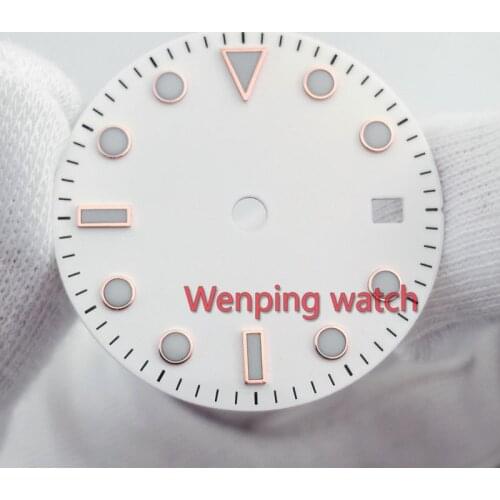28.5mm sterile white Dial fit ETA 2836,DG2813/3804,Miyota 82 Series Automatic mechanical movement