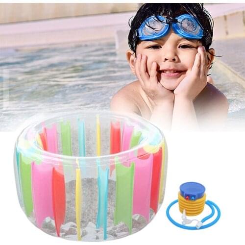 36 Inch Colorful Inflatable Water Wheel Roller Float Giant Roll Ball Wheel For Boys And Girls Swimming Pool ToysGrass Plaything