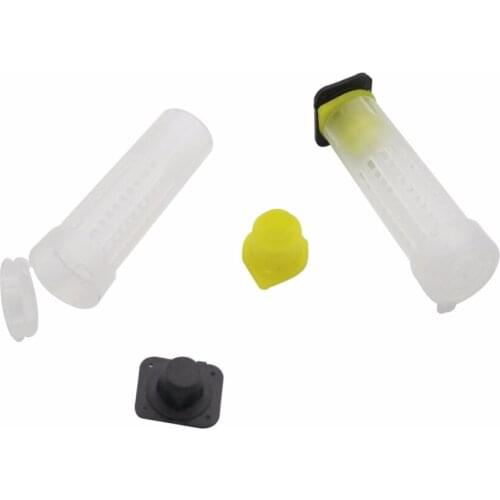 60Pcs Beekeeping Cupkit Roller Cages Queen Bee Roller Cages Cell Cup Holder and Cell Fixtures 76mm