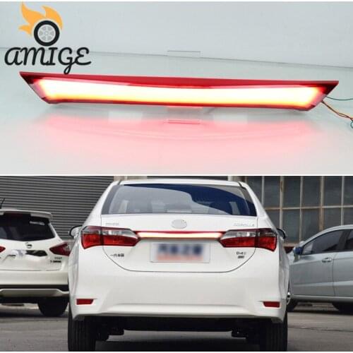 Car LED Bumper Lights For Toyota Corolla 2014 2015 2016 - 2018 Taillights Rear Fog Lamp Brake Light 12V Reflector Reverse Lamps