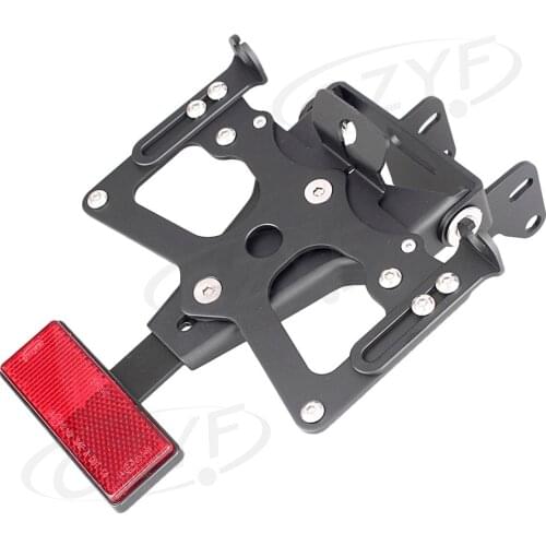 CNC Fender Eliminator Plate Holder Bracket License Number Frame Kit w/ LED Light for Suzuki GSXR1000 2005 2006 K5 GSXR 1000