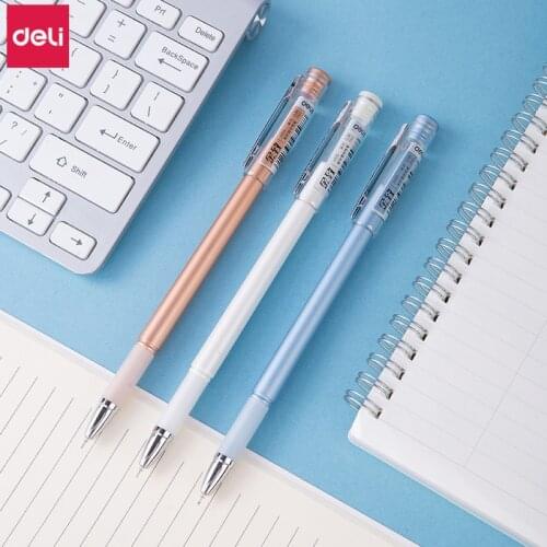 Deli High Quality Gel Pen 36pcs Business Office Stationery Pens 0.38mm Luxury Pens for School Supplies Delicate Girls Gift