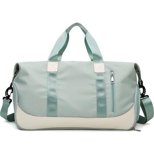 Oxford Travel Bag Womens Large Capacity Shoulder Bag Soft Dry Wet Separation Bag Independent Shoes Waterproof Sports Bags