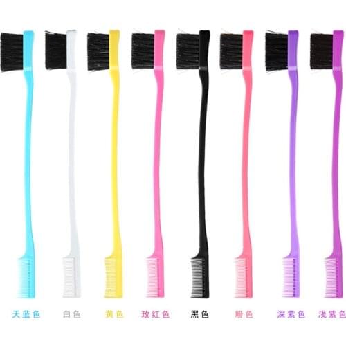 Two-headed makeup brush hair dye brush eyebrows brush eyelash brush hair wax broken hair beautifying tool