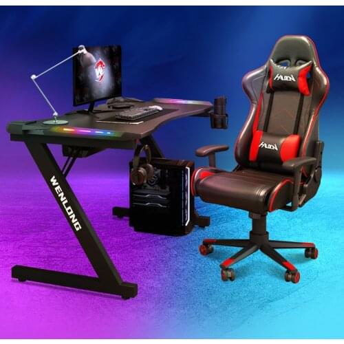 Electronic competition desk, desktop computer desk, family desk, one game, electronic competition desk and chair set, full set o