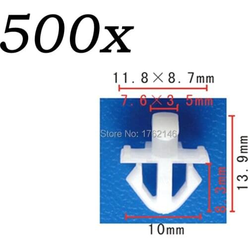 500x Door Rocker Panel Moulding Clips10287547 set for Buick Regal Century Pontiac Grand Prix Auveco A 20408