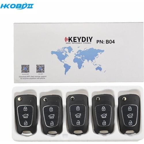 HKOBDII KEYDIY Original KD B04 3 Button Green B series Universial Remote For KD900/KD-X2/ URG200/KD MINI B Series Remote