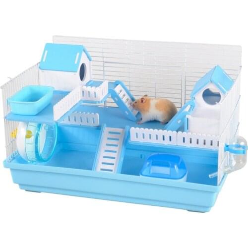 Hamster cage gift bag 47 foundation acrylic golden bear villa hamster large double-decker complete nest