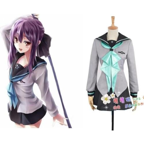 2017 Seraph of the End Vampire Reign Owari no Seraph Cosplay Hiragi Shinoa Cosplay Costume Japanese School Uniform Custom Size