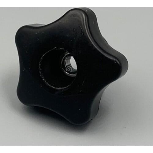 M5 M6 M8 M10 M12 M16 Female Thread 25mm 30mm 40mm 50mm 65mm Head Diameter 5 Star Through Hole Clamping Grip Handle Knob Nut