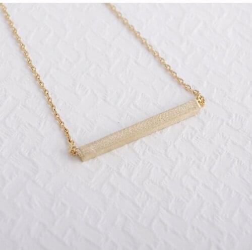 Fashion Square Bar Necklace Pendant Necklace for women