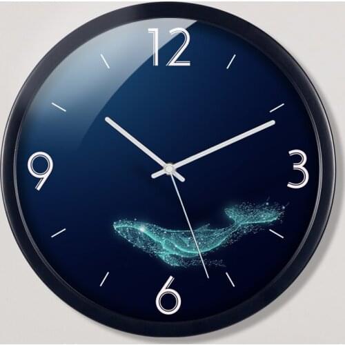 Nordic Modern Wall Clock Silent Creative Simple Minimalist Quartz Wall Clock Living Room Mute Wand Klok Home Decor AD50HD
