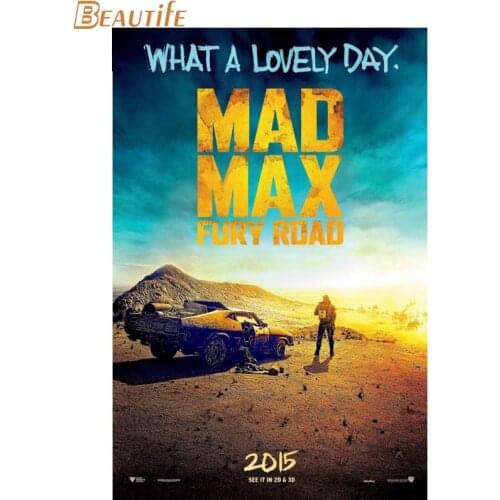 Custom Mad Max wall poster Home Decor 27x40cm Canvas Silks for family decoration Canvas Fabric Print Poster