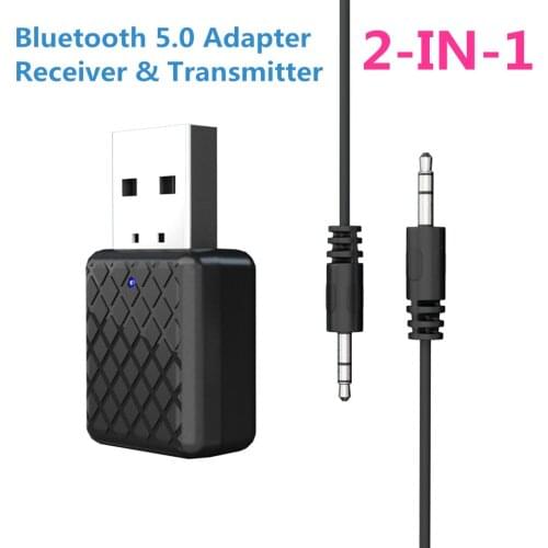 NEW 5.0 Bluetooth Audio Receiver Transmitter Mini 3.5mm AUX Jack Stereo Bluetooth Transmitter For TV PC Car USB Wireless Adapter