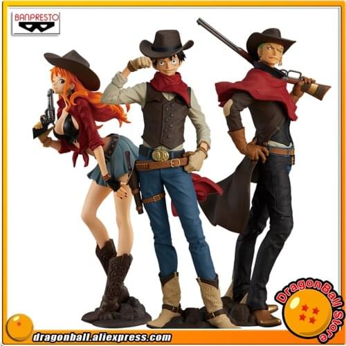"ONE PIECE" Original Banpresto TREASURE CRUISE WORLD JOURNEY vol.1 Collection Figure - MONKEY D LUFFY + NAMI + RORONOA ZORO