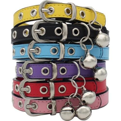Pet Supplies Pu Small Bell A Collar For A Dog Dog Neck Cover Traction Collar Collar Medium And Large Dogs Adjustable Dog Collar