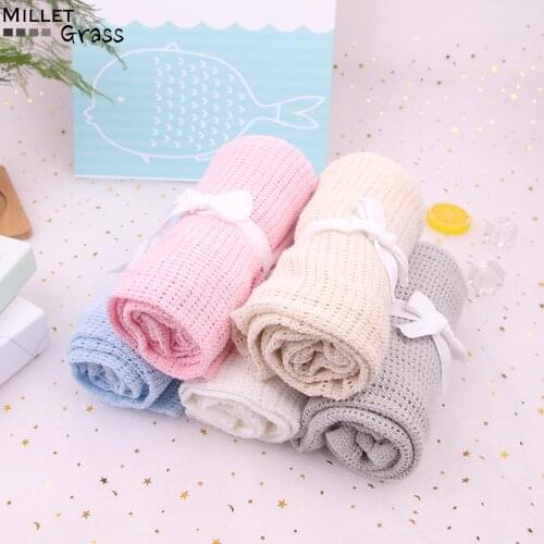 Super Soft Baby Blanket Cotton Kids Month Blankets Newborn Swaddle Infant Wrap Bath Towel Girl Boy Stroller Cover Inbakeren