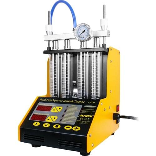 CT150 Car Fuel Injector Tester Cleaner Ultrasonic Fuel Nozzle Gasoline Tester Cleaning Detector 4 Cylinders 110V 220V