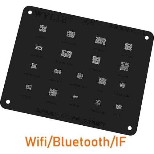 Wylie Reballing BGA Stencil For WTR1625 WTR1625L WTR5975 WTR4905 WTR4605 BCM4339 BCM43438 BCM4354 BCM4356 Bluetooth Wifi IC Chip