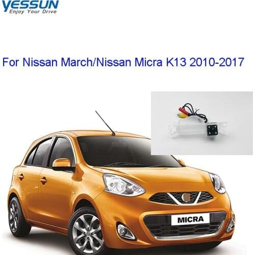 Yessun CVBS rear camera For Nissan March /Nissan Micra K13 2010-2017 AHD720P CCD night view backup camera/license plate camera